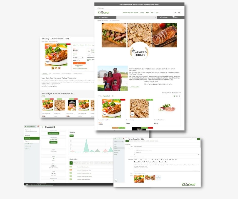 a Vendor Sell Meat Online